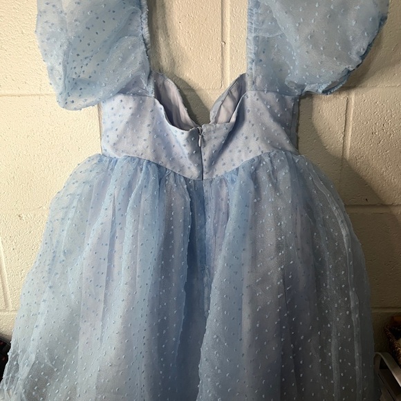 SUGAR THRILLZ Courtship Babydoll Dress Pastel Blue - Picture 2 of 3